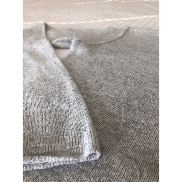Raw Hemmed & Seamed Grey Sweater - Picture 4 of 14